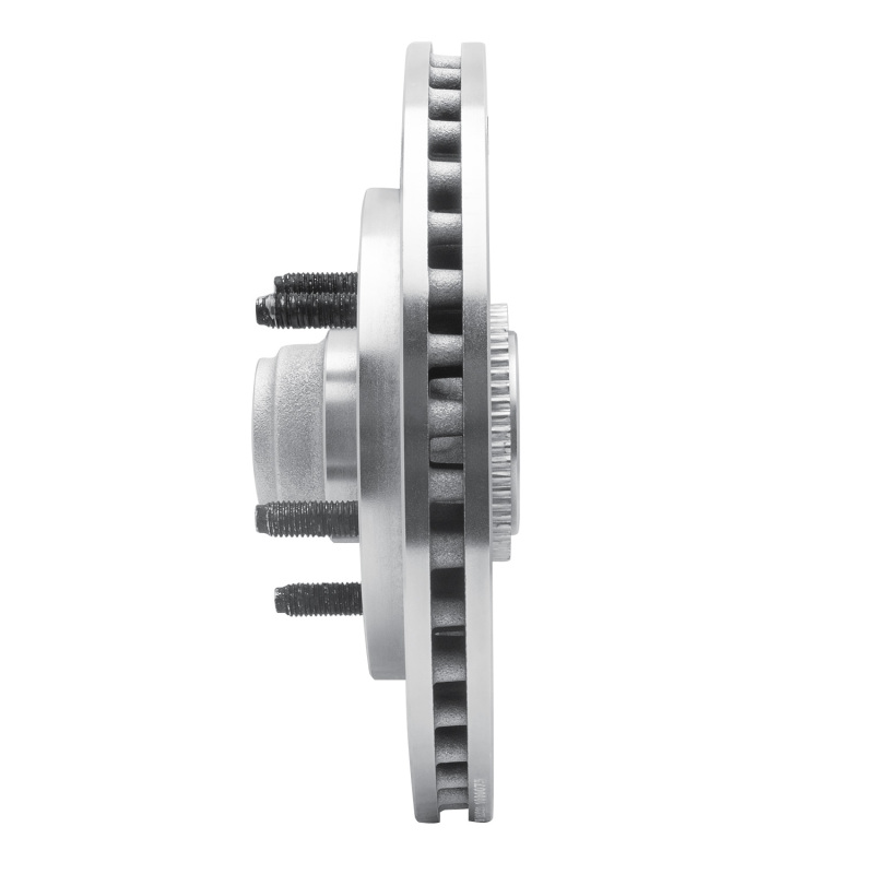 Ford Expedition Brake Rotor (1) - Front Left - R1 Concepts - Drilled & Slotted - Silver - `99-`04